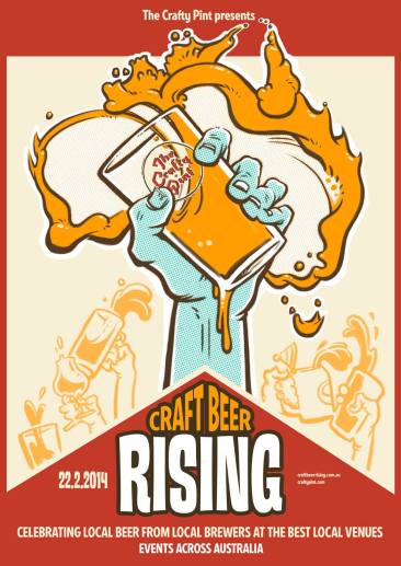 Event poster for Craft Beer Rising